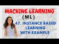 Instance Based Learning - With Example ML