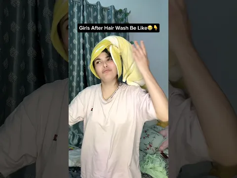 Girls After Hair Wash Be Like😭👇 #shorts #funny #comedy #relatable #youtubeshorts