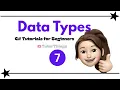 C Data Types Explained int float string bool in C
