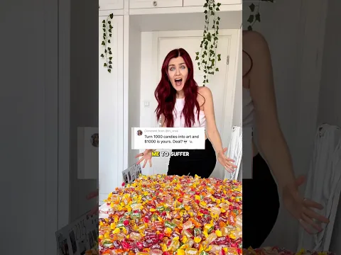 I Turned 1,000 Candies Into an IRON MAN portrait 😳🍭