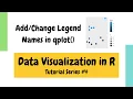 Add or change legend names while using qplot Data Visualization Basics in R