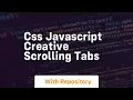 Css javascript creative scrolling tabs
