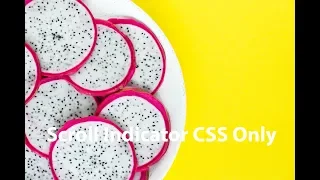 Scroll indicator CSS only