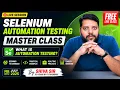 Selenium Automation Testing Master Class What is Automation Testing Live Session by Shiva Sir