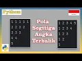Program Python Membuat Pola Segitiga Angka Terbalik