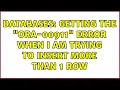 Databases Getting the ORA-00911 error when I am trying to insert more than 1 row 2 Solutions