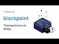 Tutorial 8 bSQL Transactions