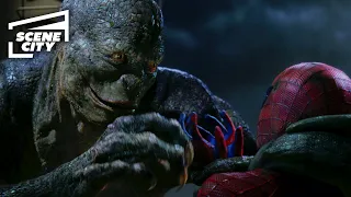 the amazing spider man spider man vs lizard final fight hd movie clip with captions