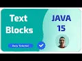 Java 15 feature Text Blocks