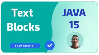 Java 15 feature Text Blocks