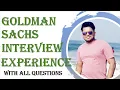 Goldman Sachs Interview Experience Software Engineering