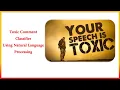 1 Introduction To Toxic Comment Classifier