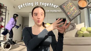 productive week grad school first time skiing no-buy year WEEKLY VLOG
