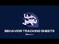 Behavior Tracking Sheets