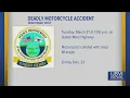 Man Killed in Motorcycle Accident on St Croix