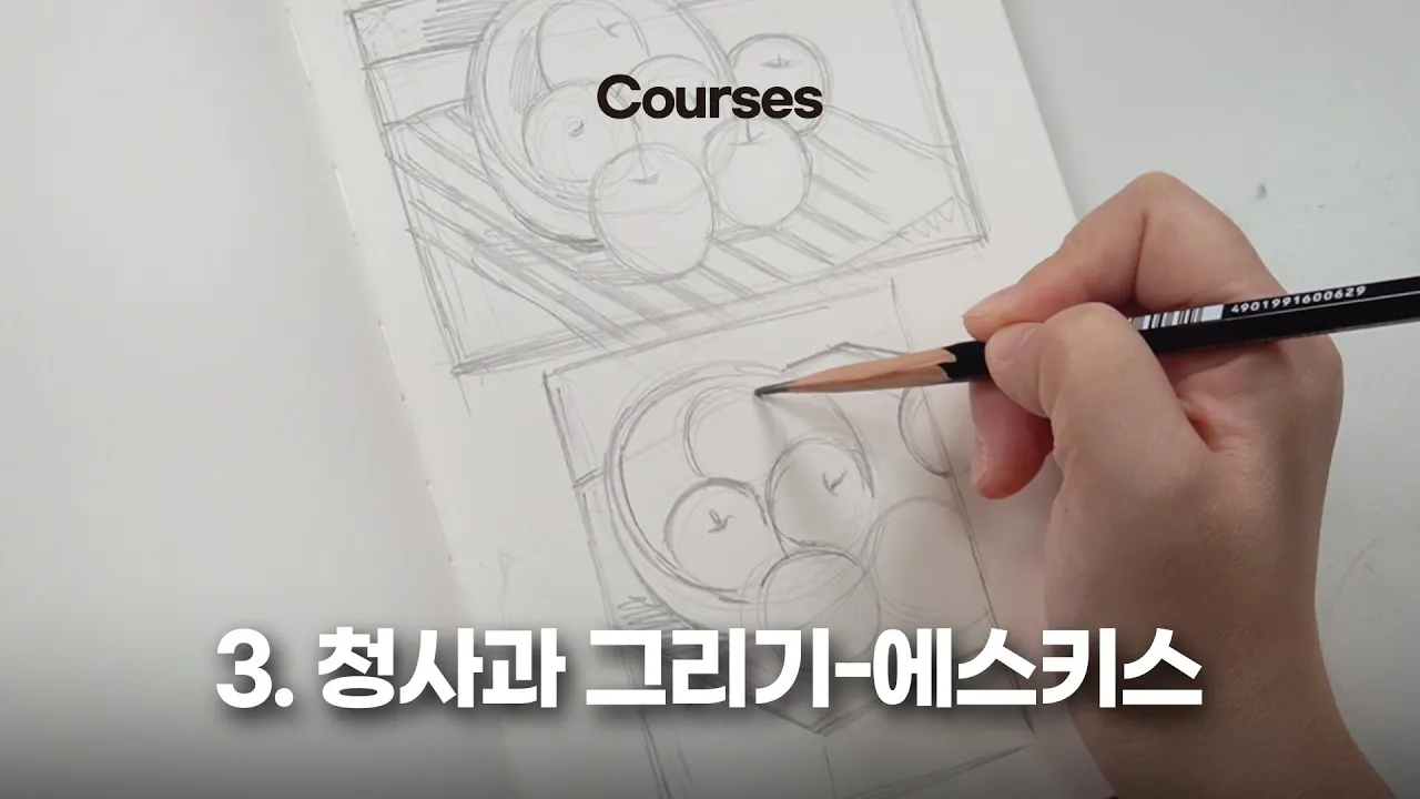 3. 청사과 그리기- 에스키스