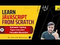Dynamic Typing Type Coercion Variable Mutation JavaScript Tutorials for Beginners