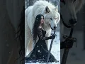 Download Lagu Reina de las bestias místicas y su lobo gigante #fantasy #wolf #queen