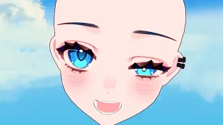 Live3D 3D model face tracking test in Warudo