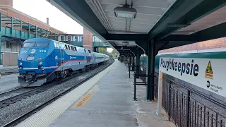 Metro-North Railroad On Board Hudson Line Express Train From Poughkeepsie to Grand Central