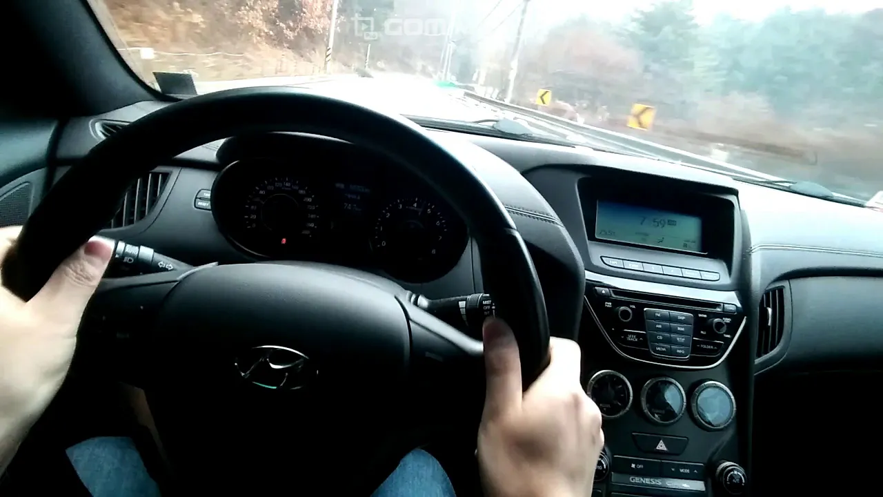 Genesis coupe 수원산 44고개 wet touge POV 포천 왕복 サムネイル