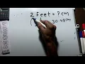 2 Feet in cm Feet Height in centimeter
