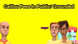 caillou pees in public grounded