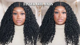 The BEST CURLS | Glueless Curly Finger Coil Wig | NO WORK NEEDED | UNice Hair