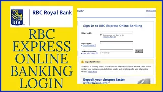 RBC EXPRESS ONLINE BANKING LOGIN RBC ROYALBANK Login 2021