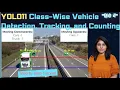 YOLO11 Class-Wise Vehicle Detection Tracking and Counting Tutorial