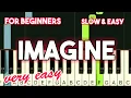 Download Lagu JOHN LENNON - IMAGINE | SLOW \u0026 EASY PIANO TUTORIAL