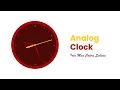 How To Create Analog Clock Using HTML CSS JavaScript Iron Man Colors Scheme