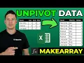 Unpivot Data in Excel 365 Using Dynamic Array Formulas No Power Query