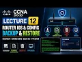 Lect 12 Router IOS Backup Restore Running Configuration Backup Delete IOS TFTP Server Lab