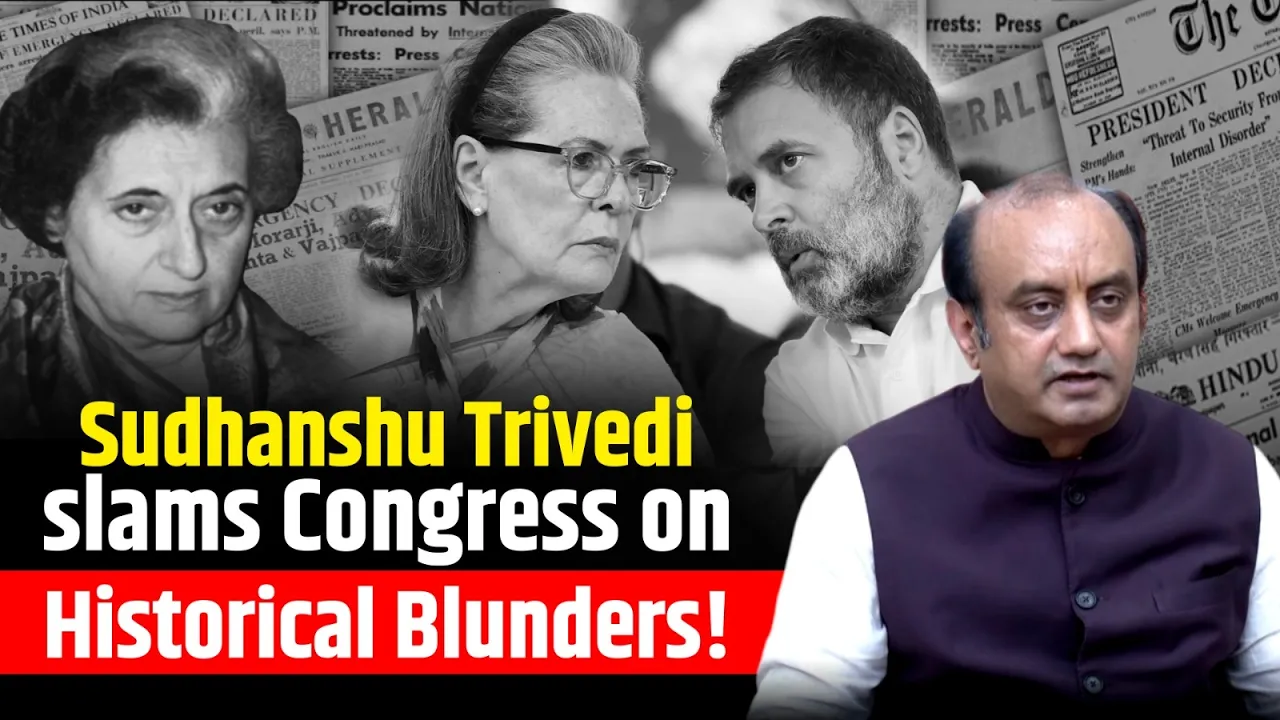 Sudhanshu Trivedi Slams Congress On Past Policies And Controversies | Latest News
