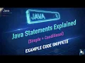 Day17-Java Simple Conditional Statements Easy Explanation with Examples 2025