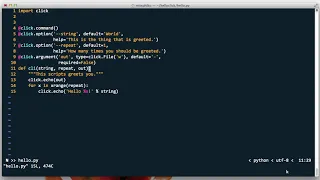 Python Command Line Applications with Click