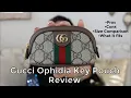 GUCCI OPHIDIA KEY POUCH REVIEW PROS CONS SIZE COMPARISON WHAT IT FITS