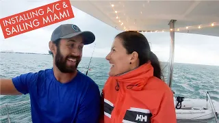 Installing Frigomar Air Conditioning On The Boat & Sailing Catamaran Ep. 10