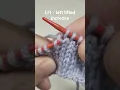 Lagu LFI - Left Lifted Increase (knitting)