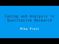 Coding and Analysis in Qualitative Research