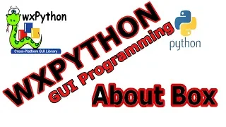 wxPython GUI - Creating About Box In wxPython