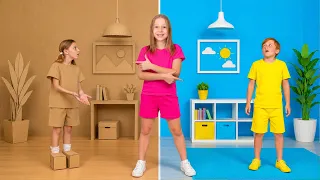 Nastya: Casa de Cartón vs. Casa Real | Historias Divertidas para Niños | 1 Hora