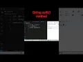 String Split Method in JavaScript