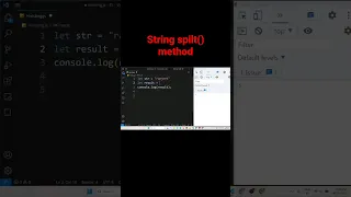 String Split Method in JavaScript