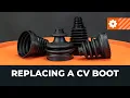 CV boot replacement [AUTODOC TUTORIAL]