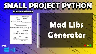 Python Mad Libs Generator Small Project 01