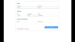 Demo Input form with dynamic validation jQuery AJAX JSON