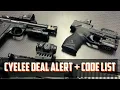 Cyelee Deal Alert CODE List