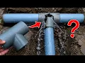 How to change T large size pvc water pipe in narrow space difficult to linger